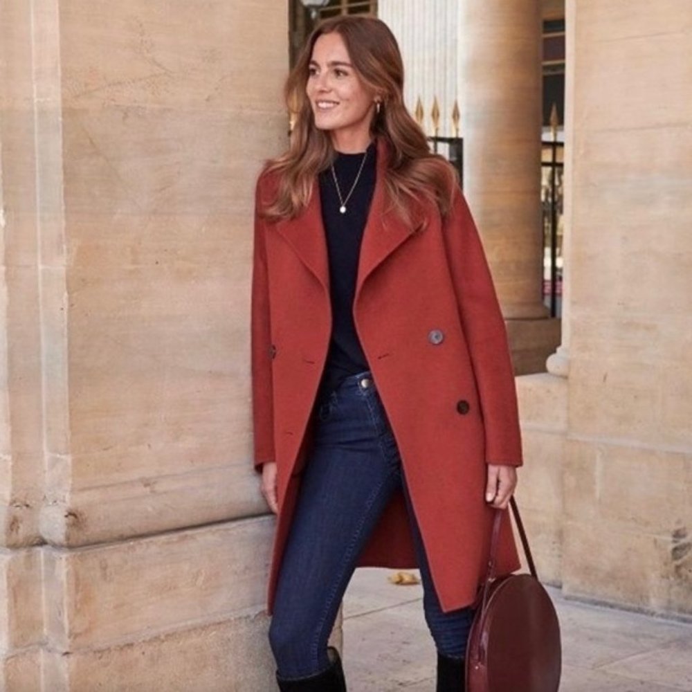 Sezane Taylor Coat - Terracotta
